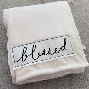 Rae Dunn Throws BLESSED
